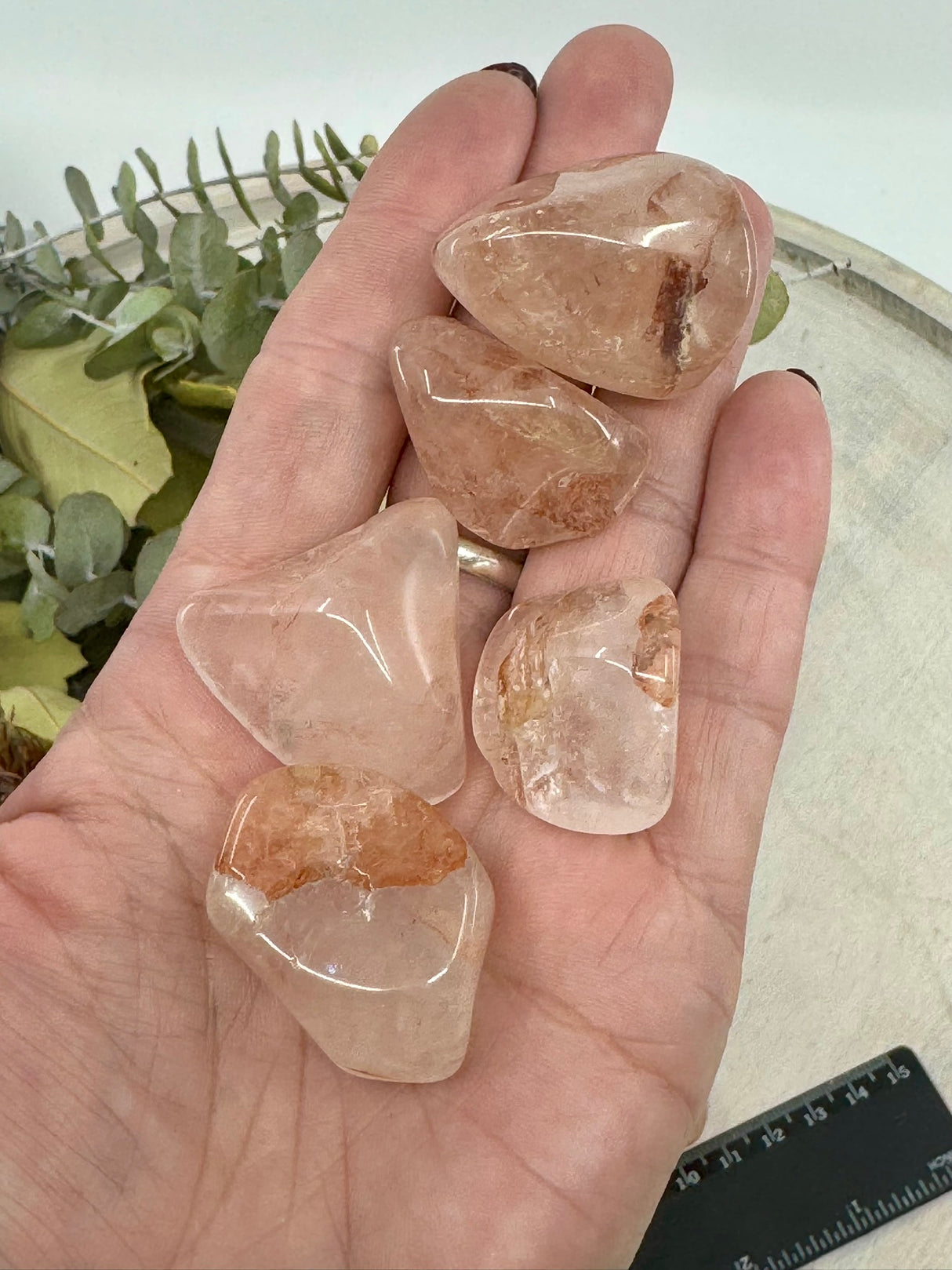 Fire Quartz Tumbled Stone – Stone of Passion, Clarity & Transformation (Also known as Hematoid Quartz)