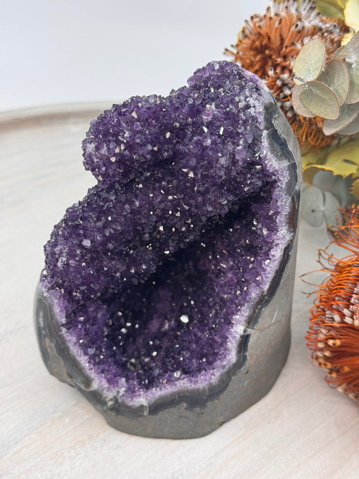 Amethyst Deep Purple Cluster | Healing Crystal of Peace & Protection | 1.333Kilo