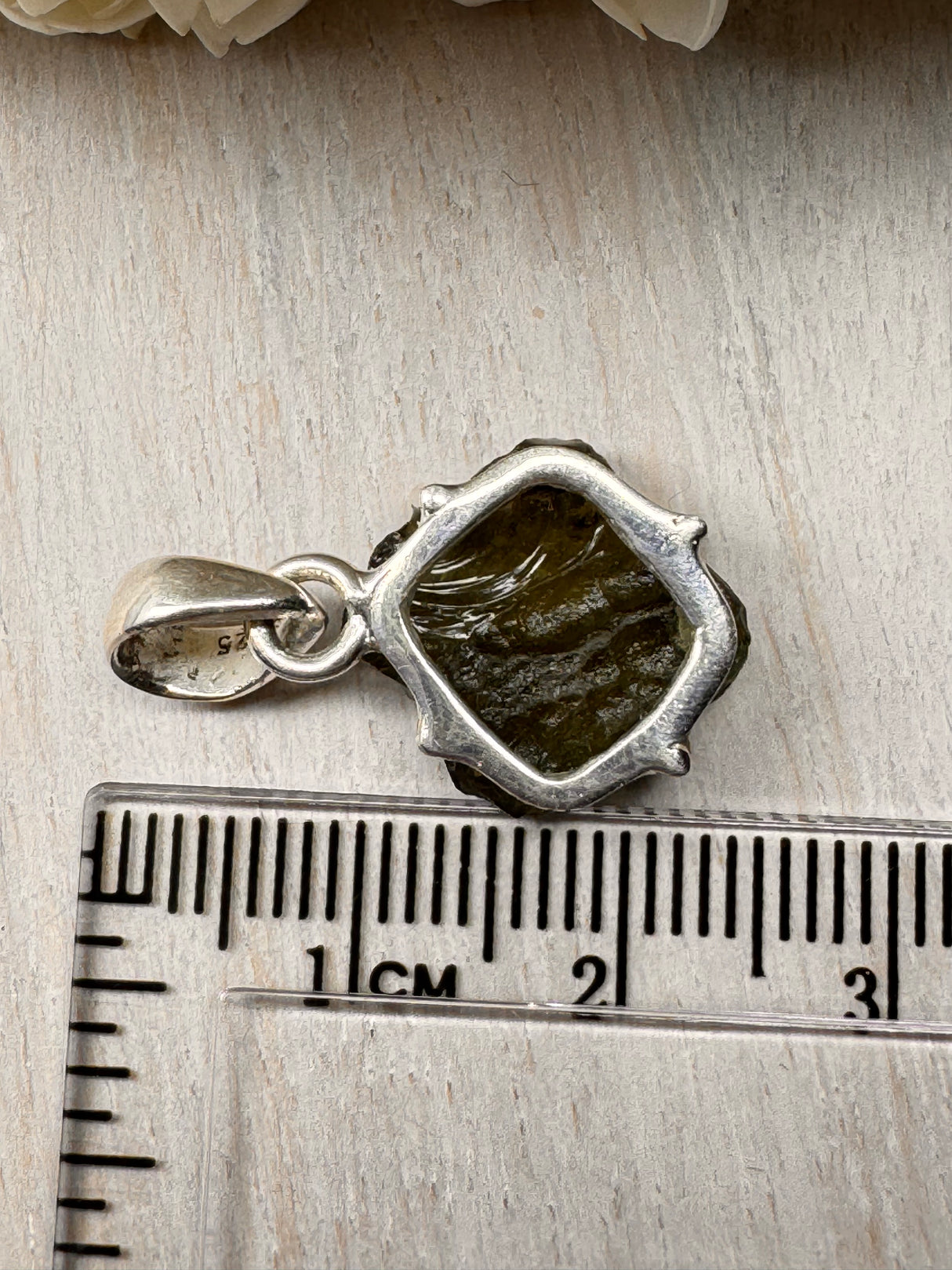 Moldavite Silver Pendant #12 2.22g- Transformation & Protection