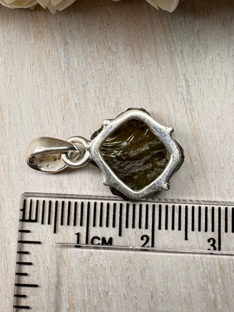 Moldavite Silver Pendant #12 2.22g- Transformation & Protection