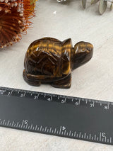 Tiger Eye Turtle Carving – Crystal of Strength & Stability