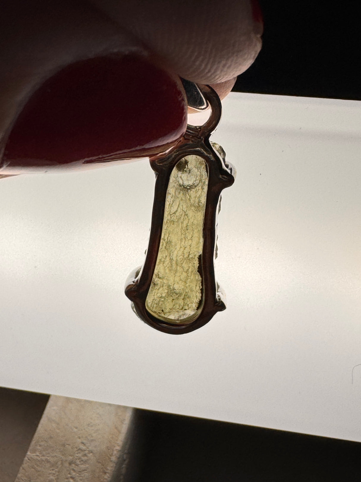 Moldavite Silver Pendant #5 2.14g- Transformation & Protection