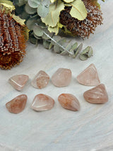 Fire Quartz Tumbled Stone – Stone of Passion, Clarity & Transformation (Also known as Hematoid Quartz)