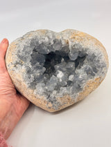 Celestite Heart 3.42kg– Vessel of Divine Peace and Love