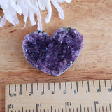 Amethyst Cluster Heart Crystal 5.5cm 39g – Natural Druzy Healing Stone