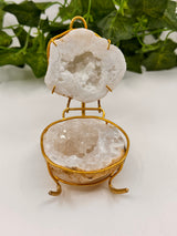 Calcite Geode Jewellery Box – Sacred Keeper of Light
