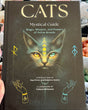 Cats A Mystical Guide hardcover spiritual book by Ewa Princi and Federica Vanini featuring 43 feline breeds, cat mythology, magical powers, spiritual protection and mystical feline wisdom, illustrated by Fabiana Belmonte.
