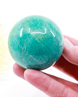 Amazonite Crystal Sphere 6cm – Truth, Calm & Heart Healing
