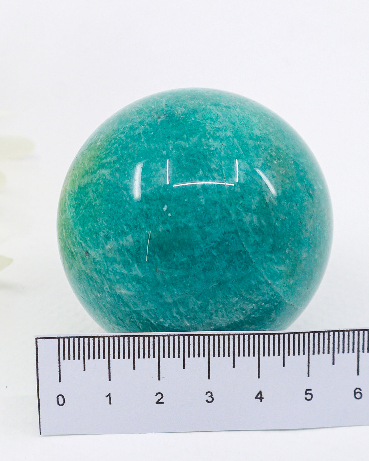 Amazonite Crystal Sphere 6cm – Truth, Calm & Heart Healing