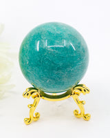 Amazonite Crystal Sphere 5.5cm – Calm, Truth & Communication