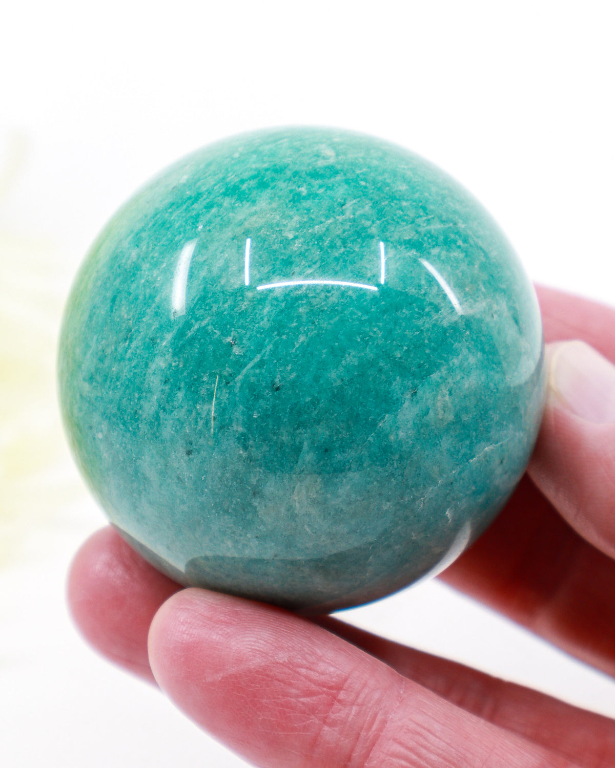 Amazonite Crystal Sphere 5.5cm – Calm, Truth & Communication