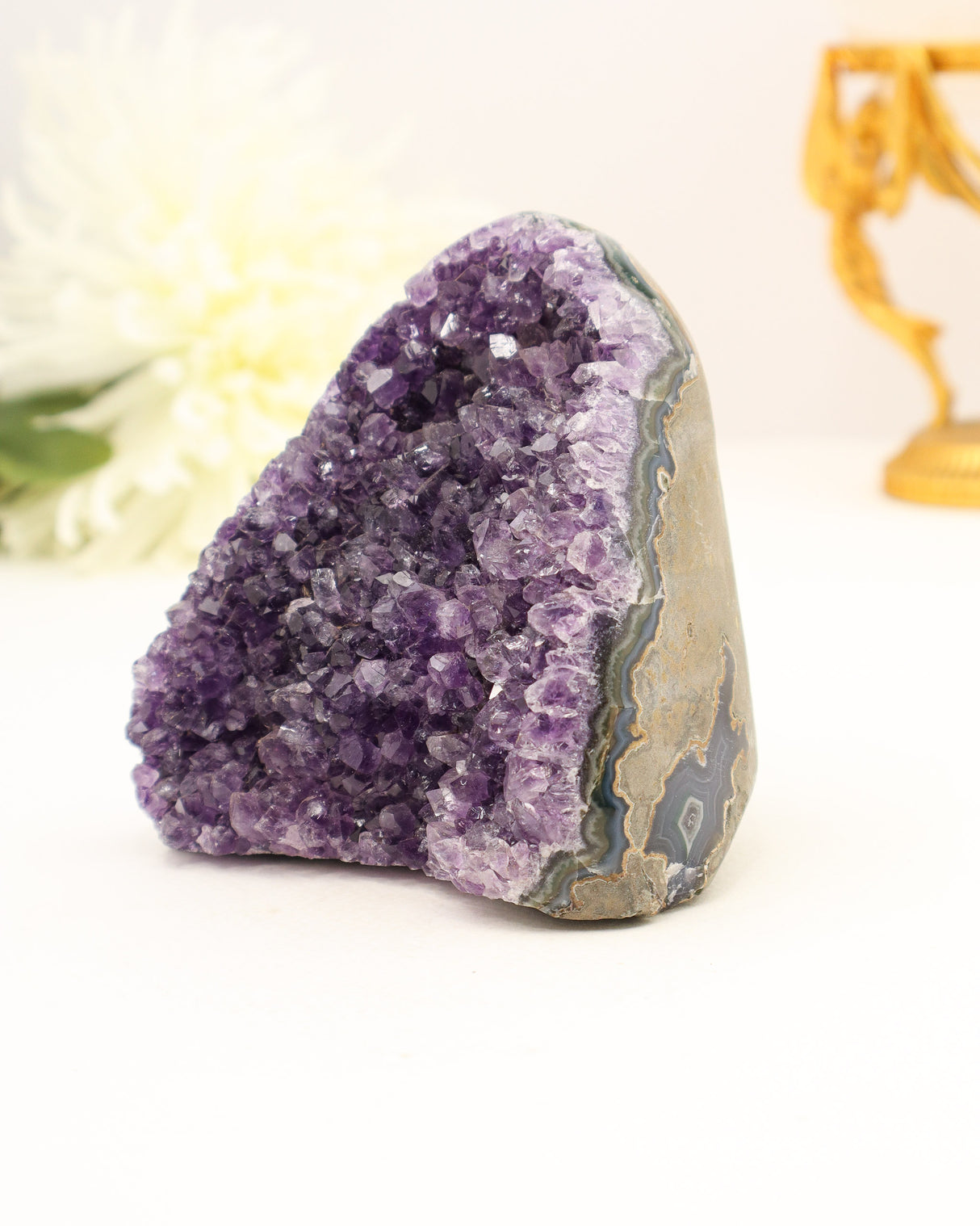 Amethyst Druzy Cluster | 13cm | 738g | Calm & Protection