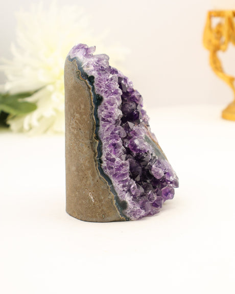 Amethyst Druzy with Stalactite Feature | 13cm | 603g | Protection & Spiritual Insight