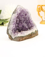 Amethyst cave formation 1.36kg purple crystal cluster with agate base