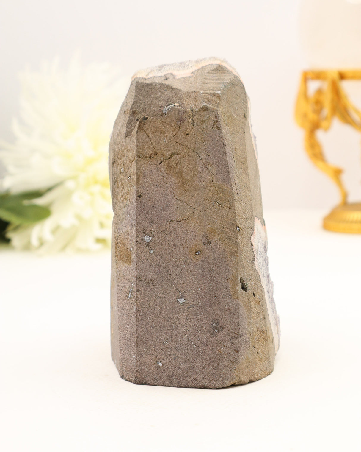 Amethyst Druzy with Calcite Banding | 14cm | 1.01kg | Protection & Inner Calm