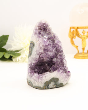 Amethyst cluster 1231g purple crystal with natural cave formation