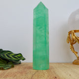 Green Fluorite Tower | 17cm | 565g | Clarity & Focus