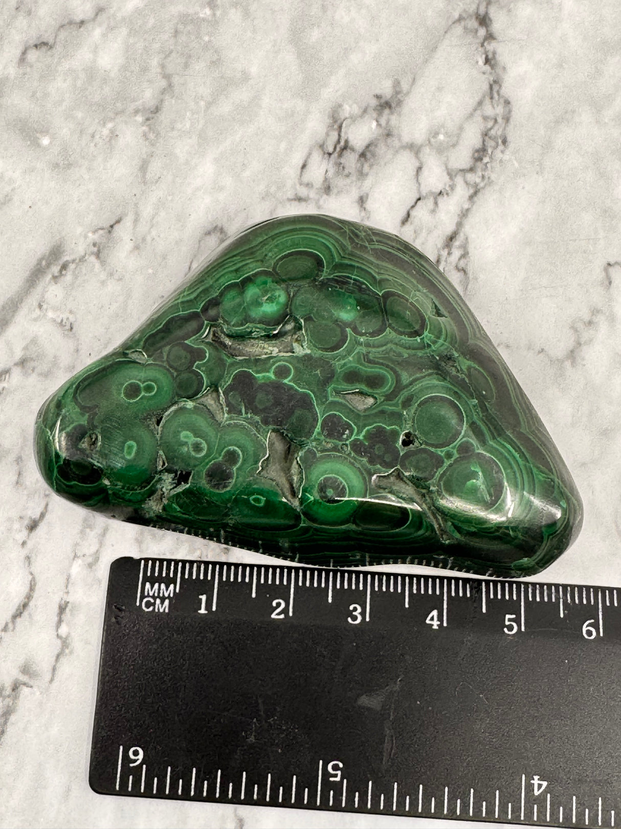 Malachite Polished Specimen 135g - "I choose to radiate love, kindness, and positive energy."