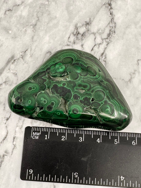 Malachite Polished Specimen 135g - "I choose to radiate love, kindness, and positive energy."