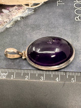 Amethyst Silver Large Pendant - “I trust my intuition and allow it to guide me each day”