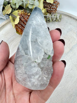 Black Banded Agate Flame 181g (9x6cm) – Stone of Grounding, Strength & Balance