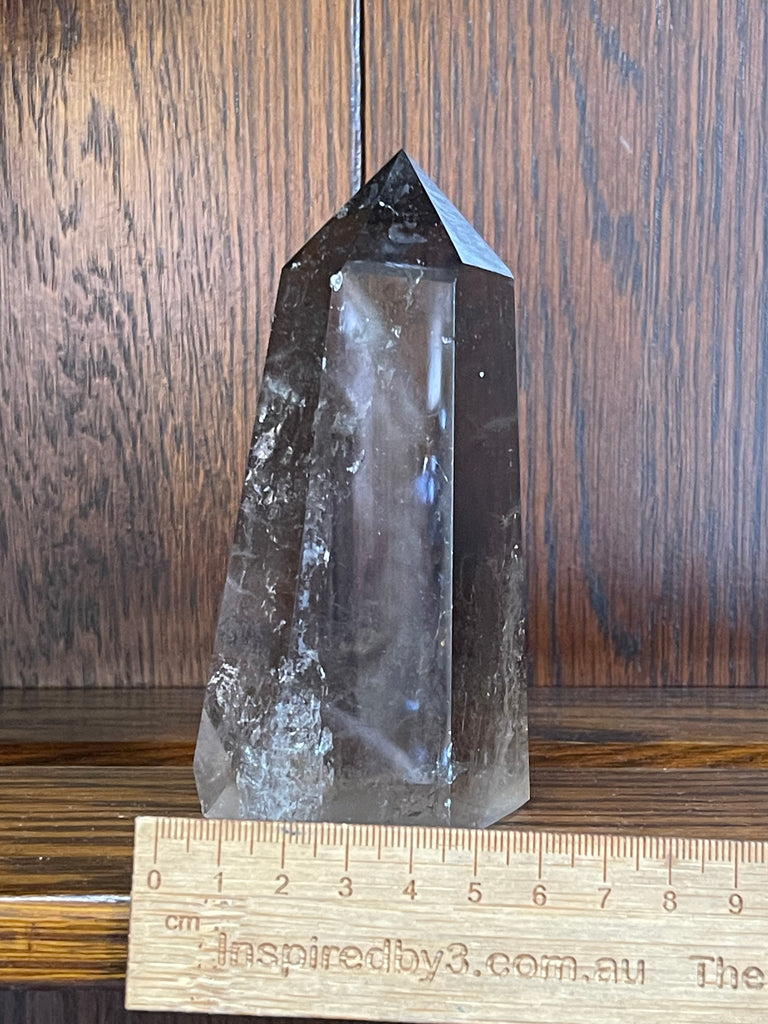 Smoky Quartz Tower #2 489g - “My spirit is deeply grounded in the present moment”.