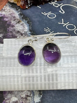 Amethyst Silver Earrings- “I trust my intuition and allow it to guide me each day”’