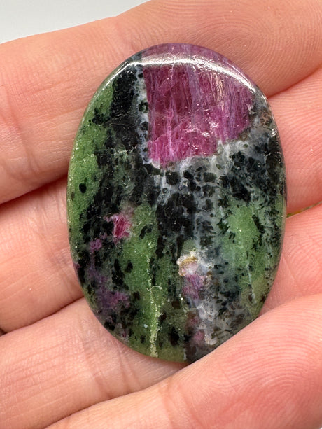Ruby Zoisite Cabochon| Jewellery & Healing Stone of Vitality