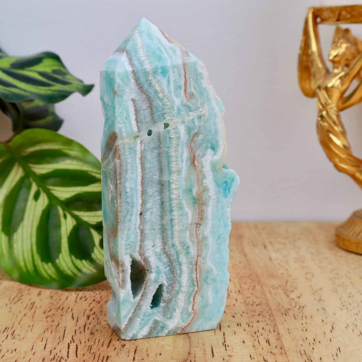 Hemimorphite Freeform Point | 10.5cm | 186g | Truth & Emotional Healing