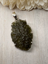 Moldavite Silver Pendant #18 5.72g- Transformation & Protection