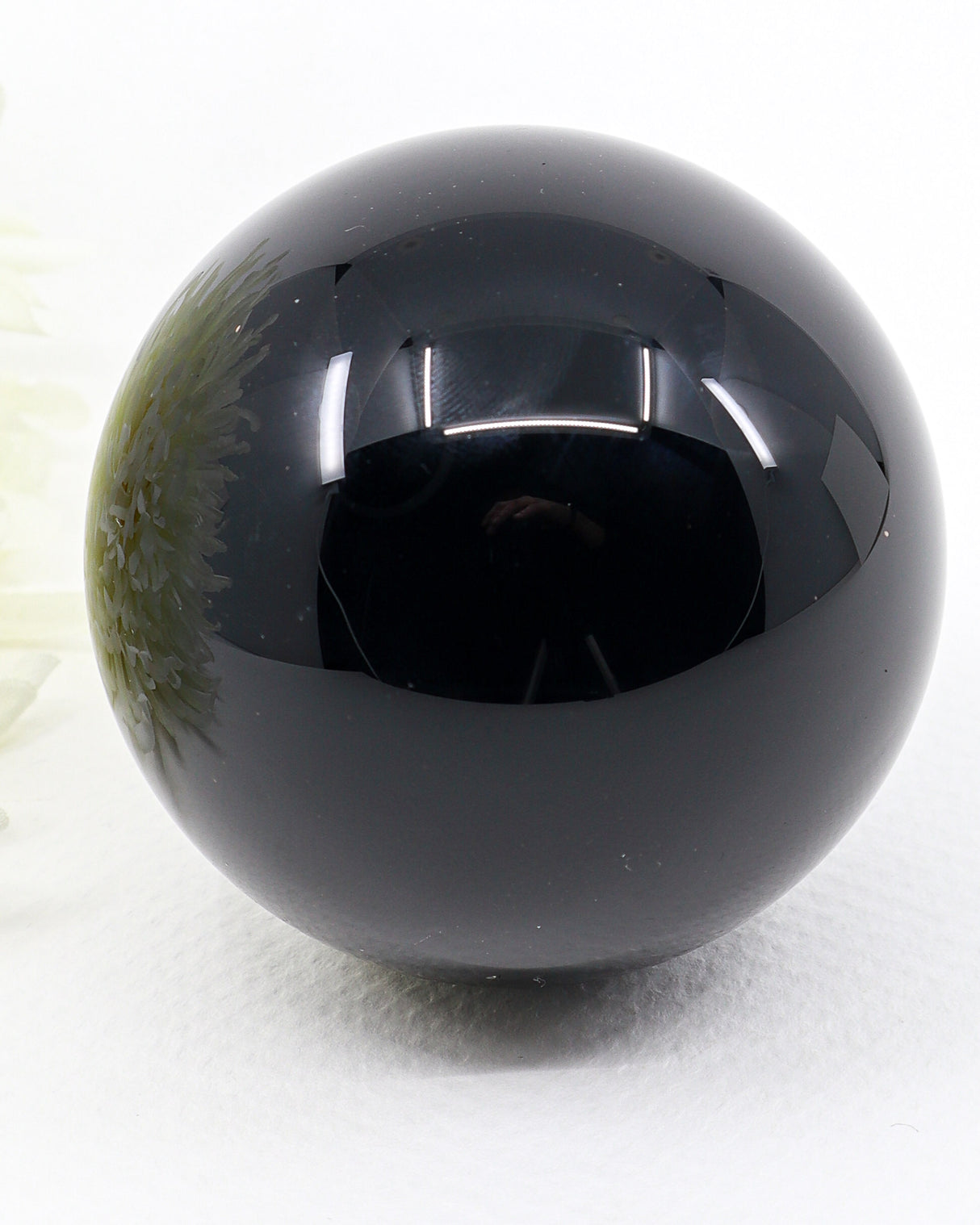 Black Obsidian Sphere 391g - Midnight Guardian 7cm