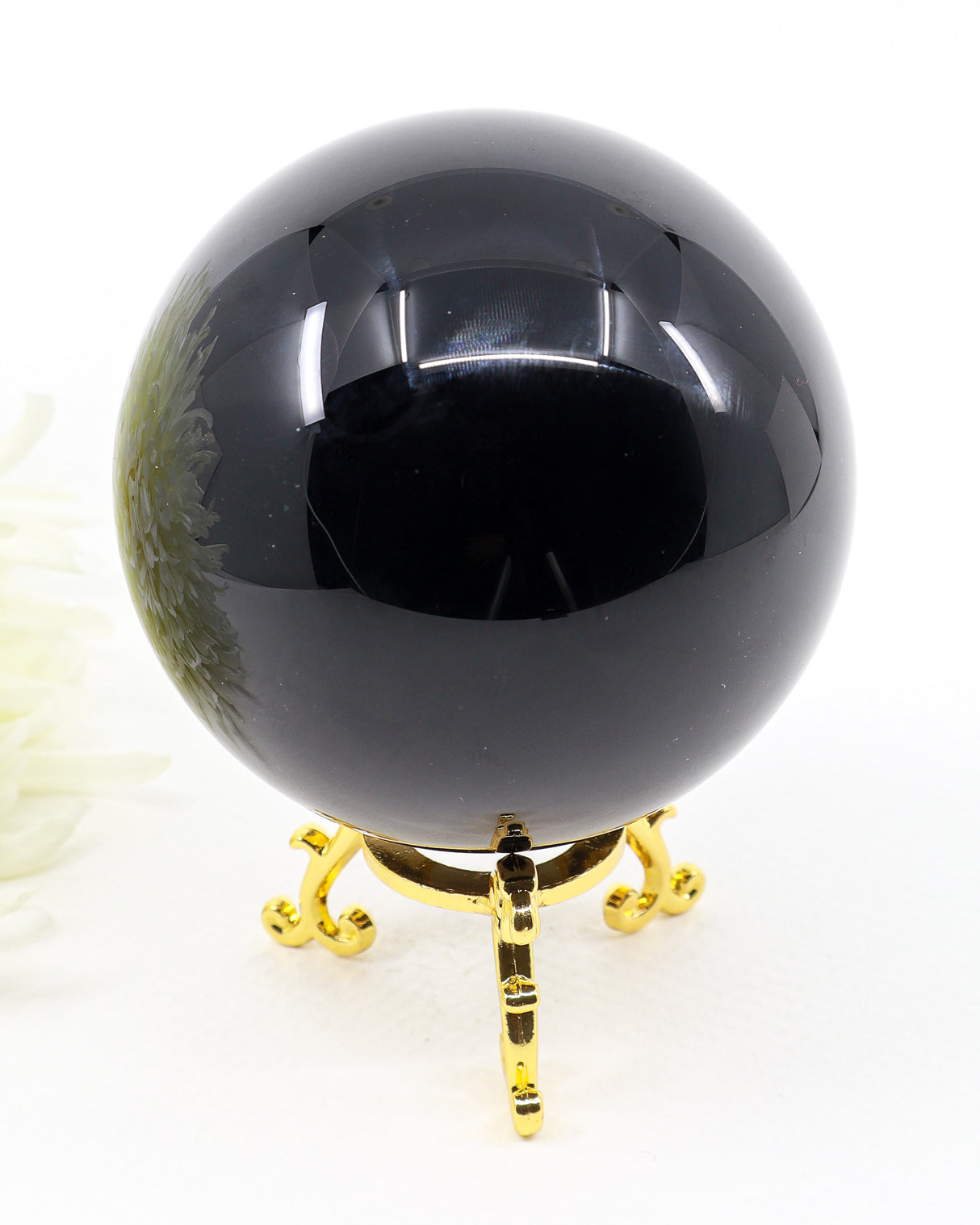 Black Obsidian Sphere 639g - Eternal Sentinel -8cm