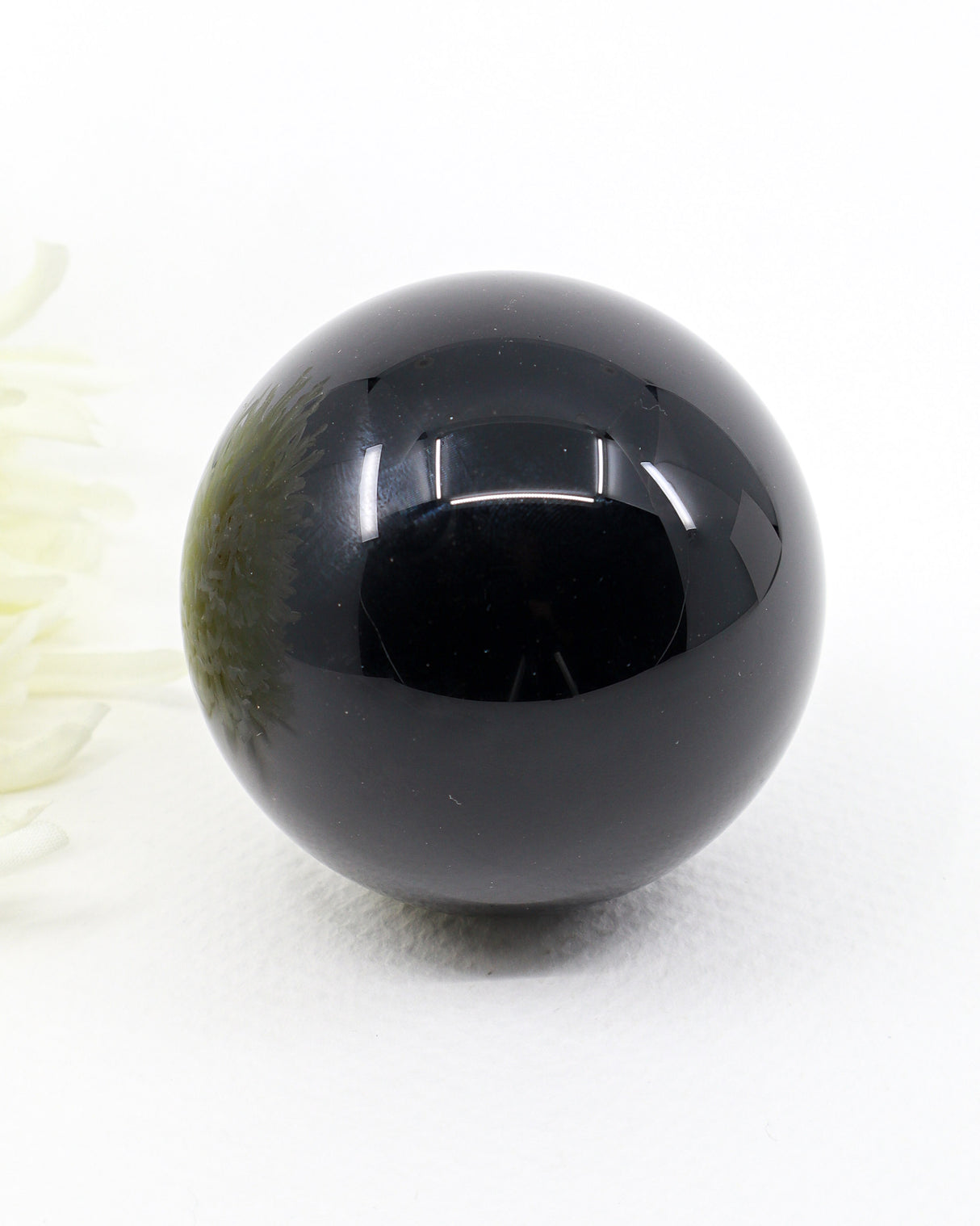 Black Obsidian Sphere 342g | Guardian's Mirror | 6.5cm