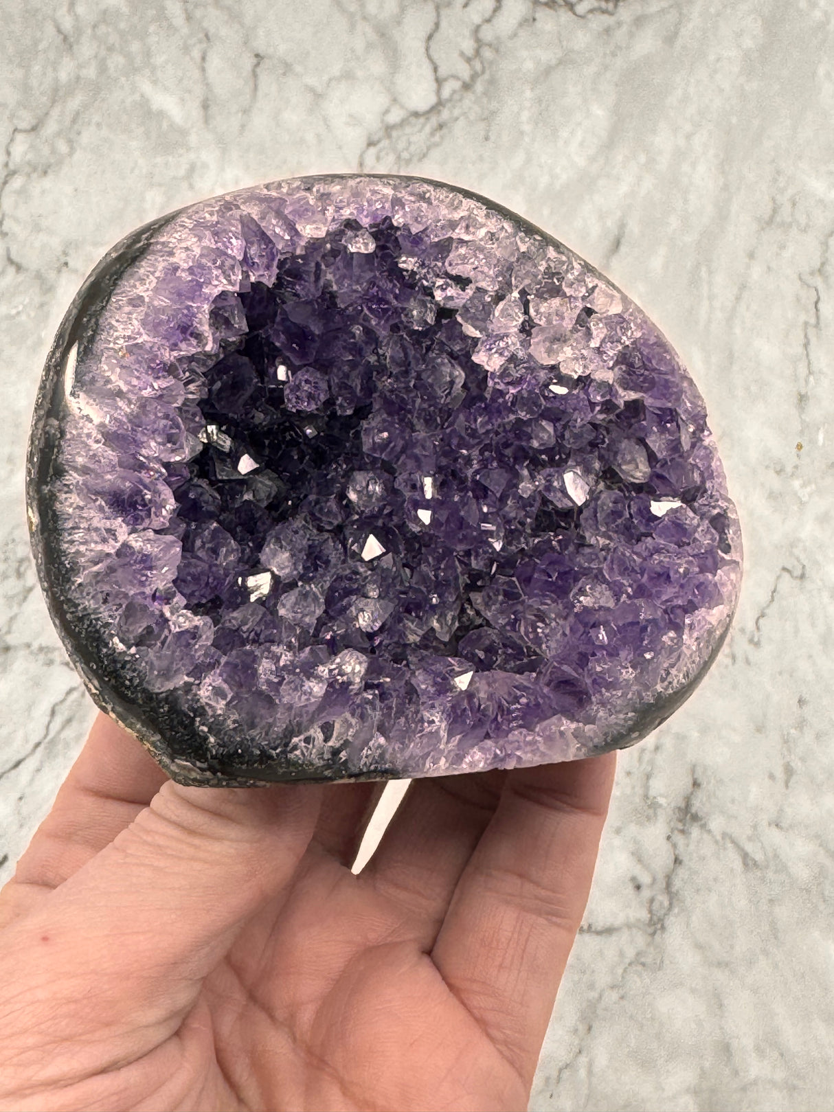 Amethyst Cluster 266g “I trust my intuition and allow it to guide me each day”