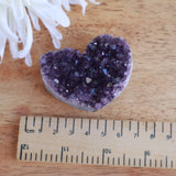 Amethyst Cluster Heart Crystal 6cm 83g – Natural Druzy Healing Stone