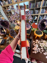 Agate Protection Leather Journal | 33cm | Handmade Paper | Grounding & Strength