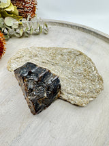 Brown Dravite Tourmaline in Mica – 777g | Rare Stone of Grounding, Protection & Inner Strength