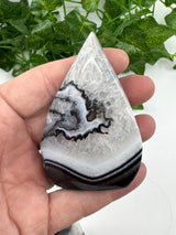 Banded Black Agate Flame