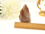 Peach Moonstone Flame | 11cm | 455g | Divine Feminine & Emotional Balance