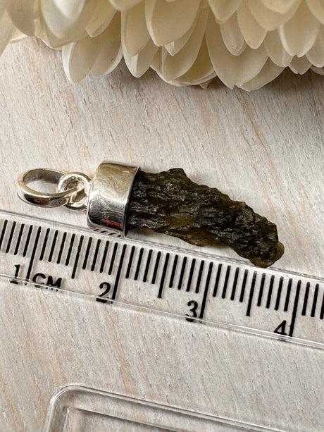 Moldavite Silver Pendant #8 1.60g- Transformation & Protection