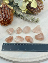 Fire Quartz Tumbled Stone – Stone of Passion, Clarity & Transformation (Also known as Hematoid Quartz)