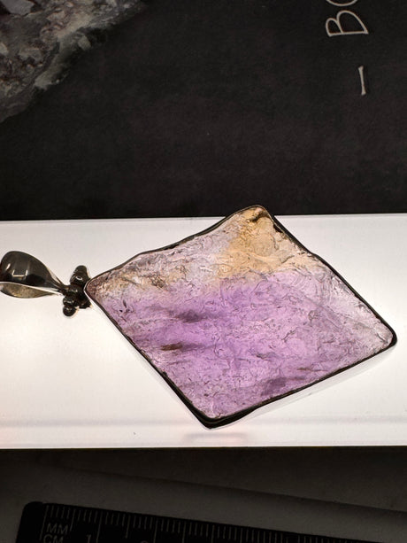 Ametrine Rough XL Silver Pendant & Chain - "I can overcome anything I set my mind to."