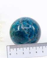Blue Apatite Sphere – Deep Ocean Blue Crystal Sphere 225g