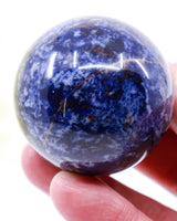 Sodalite Sphere – Deep Blue Crystal Sphere 155g