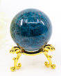Blue Apatite sphere 187g 4.5cm with deep ocean blue colour, natural crystalline patterning and mineral inclusions from Inspired By 3.