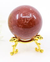 Red Jasper Sphere – The Stone of Strength & Grounding | Approx. 5cm
