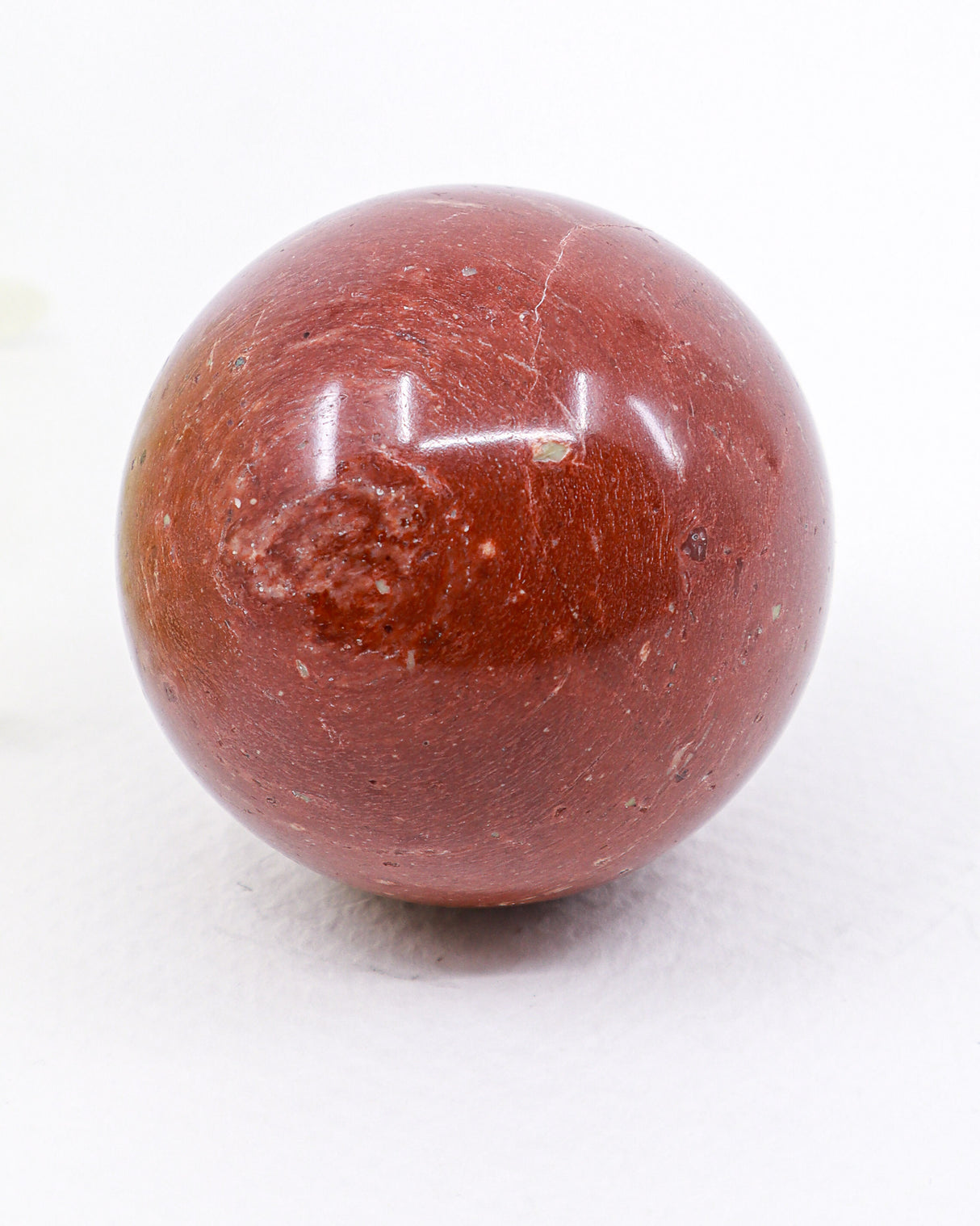 Red Jasper Sphere – The Stone of Strength & Grounding | Approx. 5cm