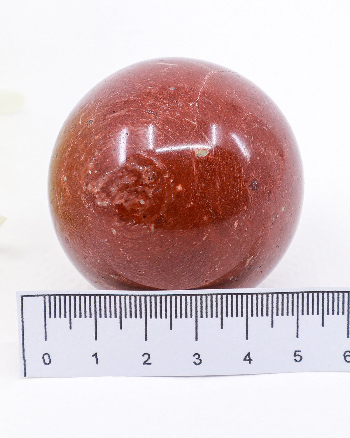 Red Jasper Sphere – The Stone of Strength & Grounding | Approx. 5cm