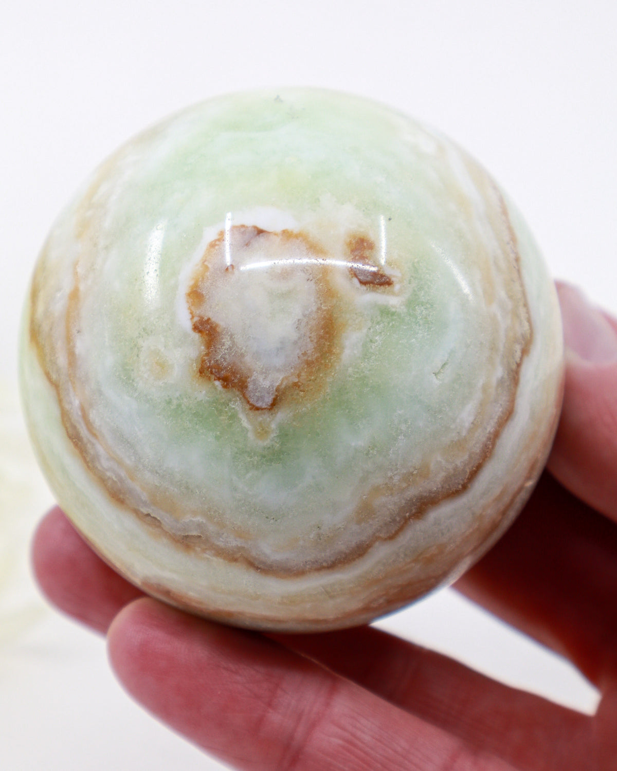 Caribbean Calcite Sphere – Ocean Dreaming | 443g