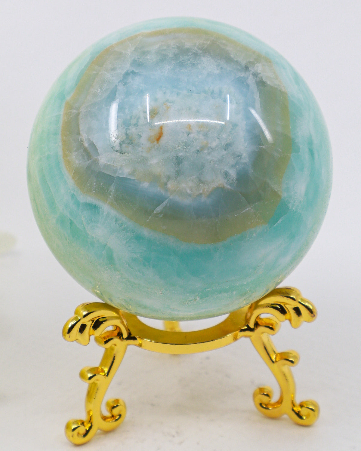 Caribbean Calcite Sphere – Sea of Serenity | 339g